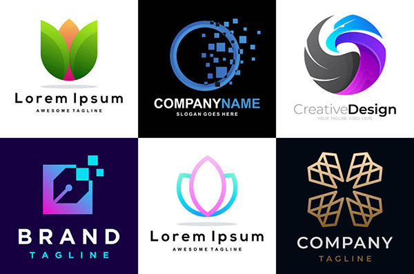 抽象图形标志设计