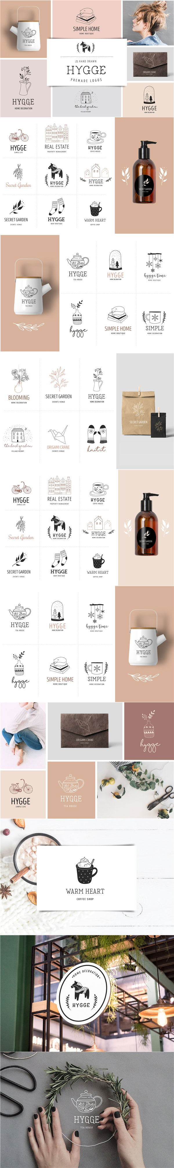 欧式手绘风格Logo