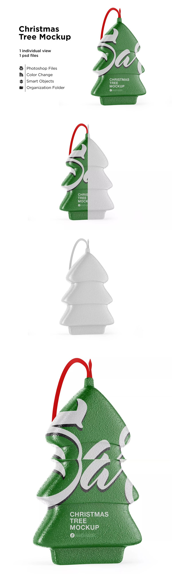 圣诞树巧克力样机