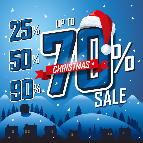 圣诞节促销海报