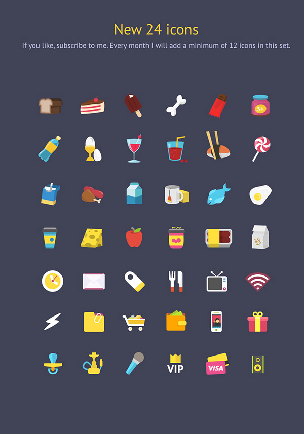 多彩立体生活主题图标