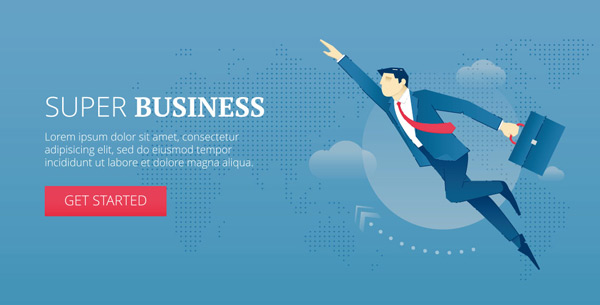 飞翔的商务超人