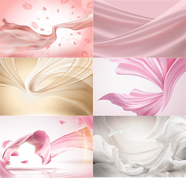 丝滑飘带元素背景