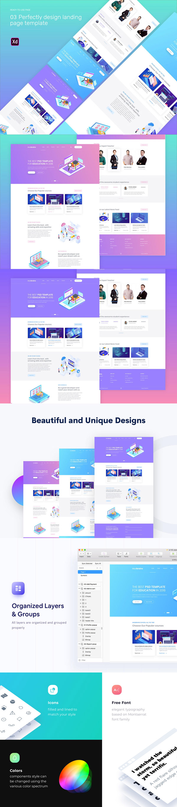 多用途着陆页模板